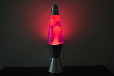 14.5 inch 20oz Lava Brand Motion Lamp Purple Liquid Pink Wax Retro Home Decor